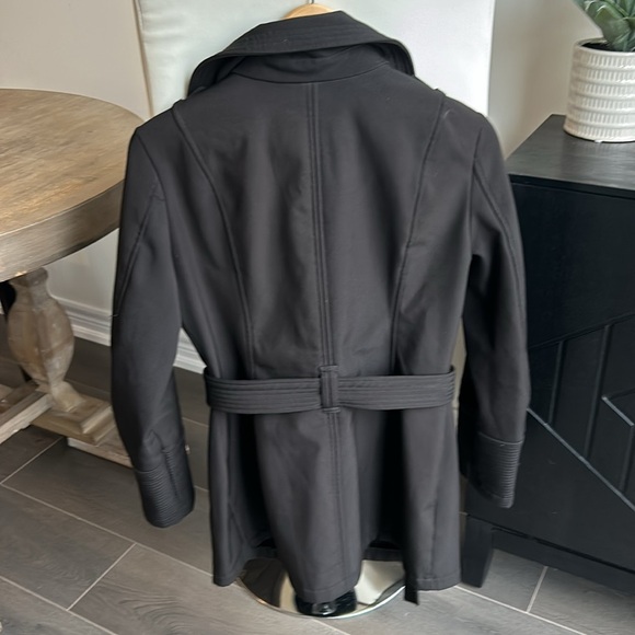 Michael Michael Kors Black 3/4 Trench Coat Jacket Women’s size S - Picture 8 of 15